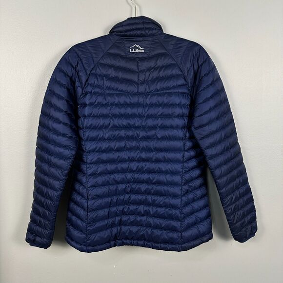 L.L. Bean Womens XS Ultralight 850 Down Sweater Coat Jacket Blue Quilted Outdoor - Picture 4 of 4